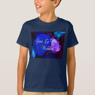 Blauw Paars Roos T-shirt