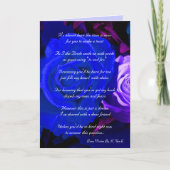 Blauw Paars Roos zal mijn Bridesmaid-uitnodiging z (Voorkant)