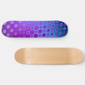 Blauw Paars rotonpatroon Persoonlijk Skateboard (Horizontaal)