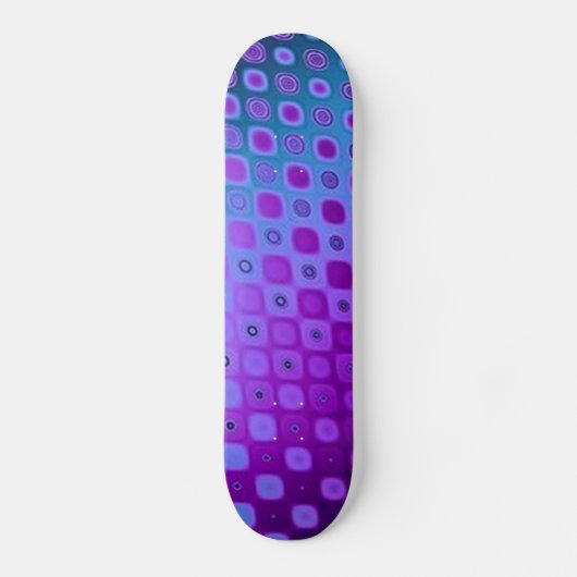 Blauw Paars rotonpatroon Persoonlijk Skateboard (Voorkant)