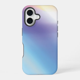 Blauw Paars Roze en Geel Abstracte Kunst iPhone 16 Hoesje