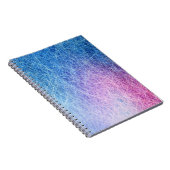 Blauw Paars Roze Geblend Notitieboek (Rechterzijde)