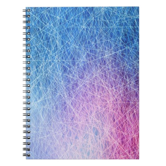 Blauw Paars Roze Geblend Notitieboek (Voorkant)