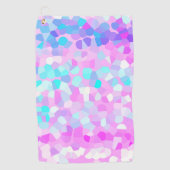 Blauw paars roze groen pastel Abstract Golfhanddoek (Voorkant)