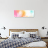 Blauw Paars roze roze geel groen kleurrijk modern Canvas Afdruk (Insitu (Slaapkamer))