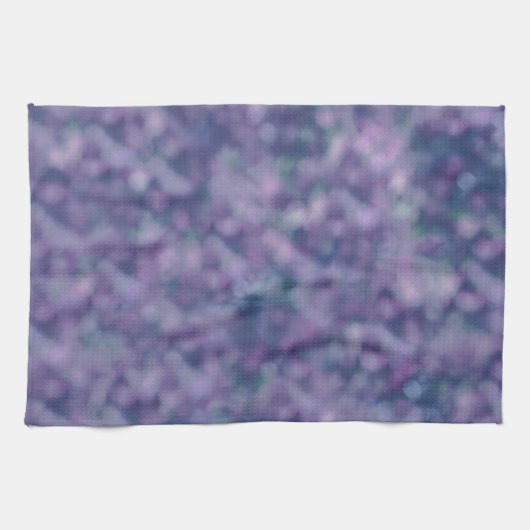 Blauw Paars Roze Trendy Cool Chic Theedoek (Horizontaal)