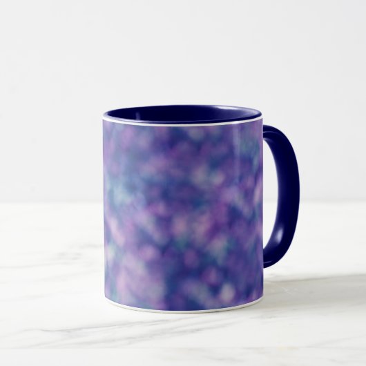 Blauw Paars Roze Uniek Cool Chic Mok (Voorkant rechts)