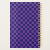 Blauw Paars Schaakbord Planner (Achterkant)