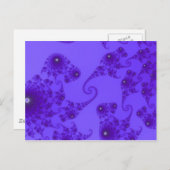 Blauw Paars Seahorse Herd Briefkaart (Voorkant / Achterkant)