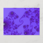Blauw Paars Seahorse Herd Briefkaart (Voorkant)
