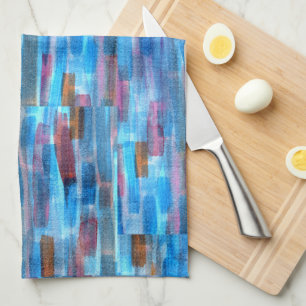 Blauw Paars Theedoek