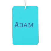 Blauw paars voegt naamtekst terug naar schoolberic luchtverfrisser (Achterkant)