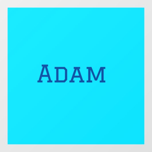 Blauw paars voegt naamtekst terug naar schoolberic raamsticker (Vel)