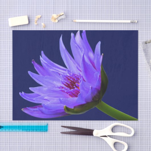 Blauw Paars watersliftpapier Gift Wrap Tissuepapier (Craft)