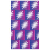 Blauw paars wit tafelkleed (Voorkant)