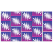 Blauw paars wit tafelkleed (Voorkant (Horizontaal))