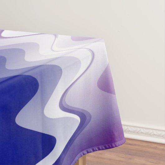 Blauw paars wit tafelkleed (Voorbeeld)