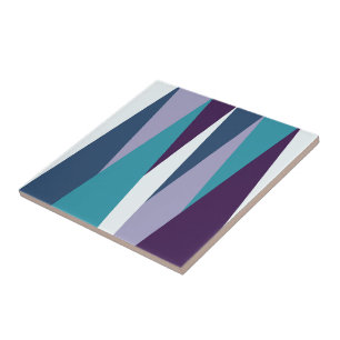 Blauw Paars wit Tegeltje
