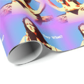 blauw paars zegt wat verpakkingspapier is cadeaupapier (Rol Hoek)