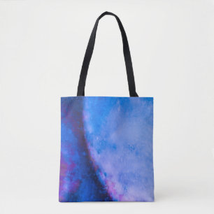 Blauw Paarse Abstracte foto Tote Bag