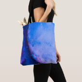 Blauw Paarse Abstracte foto Tote Bag (Dichtbij)
