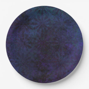 Blauw & Paarse Abstracte, Grungy Digitale Kunst Papieren Bordje
