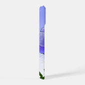 Blauw Paarse Anemoon Bloemen iPhone 15 Hoesje (Rechterkant)