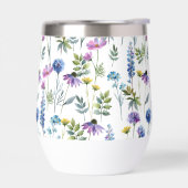 Blauw Paarse Aquarel Wilde Bloem (Links)