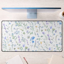 Blauw Paarse Aquarel Wilde Bloem