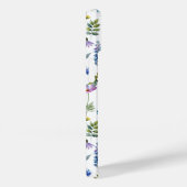 Blauw Paarse Aquarel Wilde Bloem Case-Mate iPhone Case (Achterkant / Rechts)