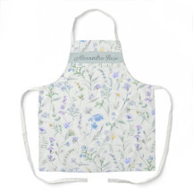 Blauw Paarse Aquarel Wilde Bloem Eigen Naam