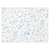 Blauw Paarse Aquarel Wilde Bloem Tafelkleed (Voorkant (Horizontaal))