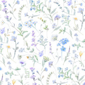 Blauw Paarse Aquarel Wilde Bloem Tafelkleed