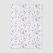 Blauw Paarse Aquarel Wilde Bloem Tissuepapier (Voorkant)