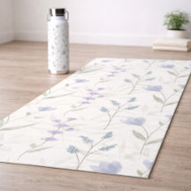 Blauw Paarse Aquarel Wilde Bloem