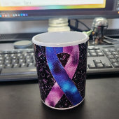 Blauw Paarse Bewustzijnslint Mok Design