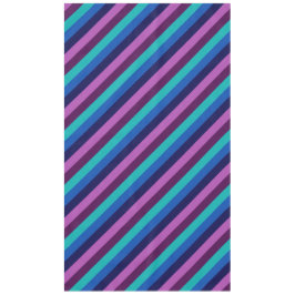 Blauw Paarse Blauwgroen strepen Groot tafelkleed