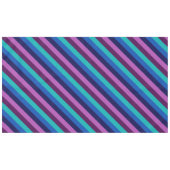 Blauw Paarse Blauwgroen strepen Groot tafelkleed (Voorkant (Horizontaal))