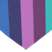 Blauw Paarse Blauwgroen strepen Grote Tafelloper (Hoek)