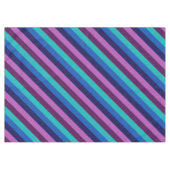 Blauw Paarse Blauwgroen strepen Medium tafelkleed (Voorkant (Horizontaal))