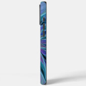 Blauw Paarse Bloem Droom Abstracte Fractale Kunst Case-Mate iPhone Case (Achterkant / Links)