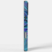 Blauw Paarse Bloem Droom Abstracte Fractale Kunst Case-Mate iPhone Case (Achterkant / Rechts)