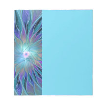 Blauw Paarse Bloem Droom Abstracte Fractale Kunst