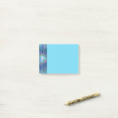 Blauw Paarse Bloem Droom Abstracte Fractale Kunst Post-it® Notes (Op bureau)
