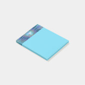 Blauw Paarse Bloem Droom Abstracte Fractale Kunst Post-it® Notes (Schuin)