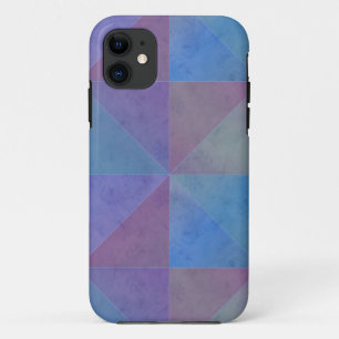 Blauw Paarse Driehoeken Geometrisch Patroon Case-Mate iPhone Case