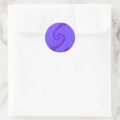 Blauw Paarse Dubbele Spiraal Stickers (Tas)