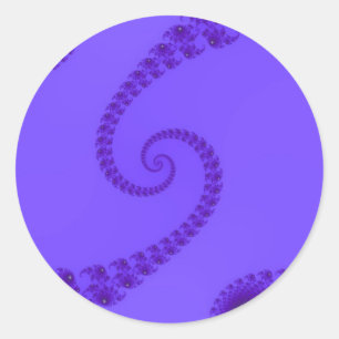 Blauw Paarse Dubbele Spiraal Stickers