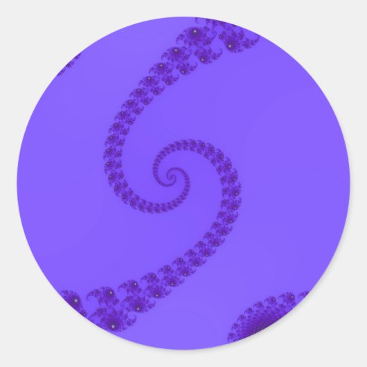 Blauw Paarse Dubbele Spiraal Stickers (Voorkant)
