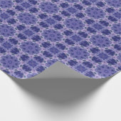 Blauw-Paarse Elegant inpakpapier (Hoek)